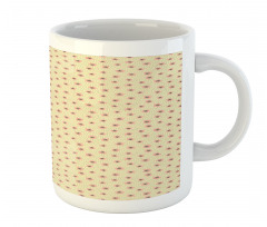 Irregular Dots and Flowers Mug