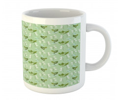 Dragonflies and Campanulas Mug