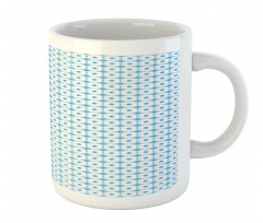 Grunge Hexagons Pattern Mug