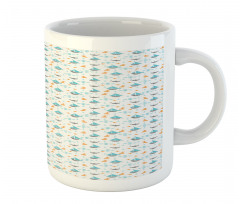 Sailboat Seagull Fishes Mug