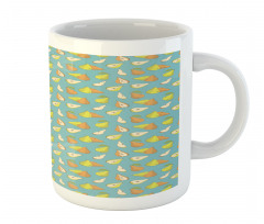 Colorful Sketchy Fruit Sliced Mug