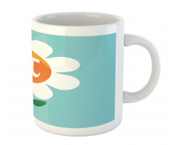 Number on Cartoon Daisy Mug