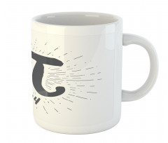 Grunge Design Number Lines Mug