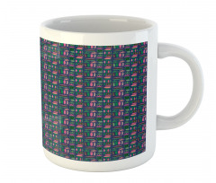 Contemporary Vibrant Leaves Mug