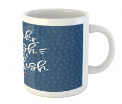 Nautical Text with Starfish Mug