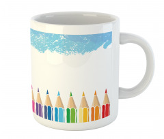 Multicolor Gradient Pencils Mug