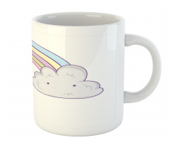 Raining Clouds Cartoon Art Mug