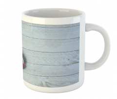 Fishing Net Wood Seashell Mug