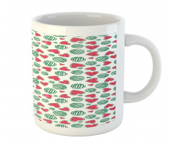 Watermelon Fruit Heart Slices Mug