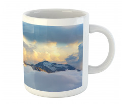 Snowy and Cloudy Peak Mug