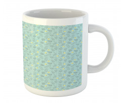 Round Flora with Leaves Mug