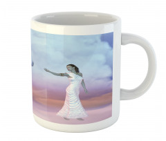 Dreamy Lady and Angel Horse Mug