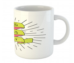 Positive Words Rays Mug