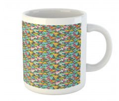 Complex Vivid Triangles Mug