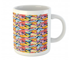 Vivid Spiral Funny Curls Mug