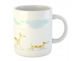 Simplistic Cheery Dogs Mug