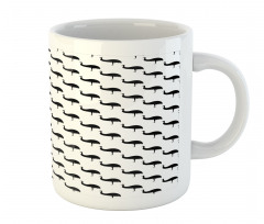 Monotone Animal Silhouettes Mug