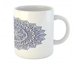 Meditative Floral Art Mug