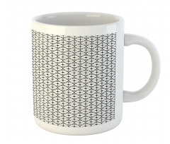 Monotone Circles Polygons Mug