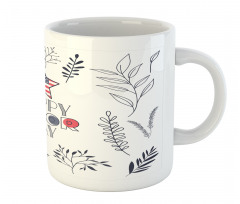 Floral and Leafy Concept Mug