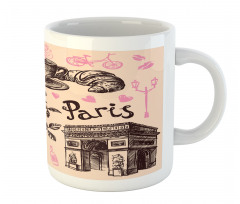 Bakery in Paris Eiffel Mug