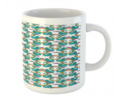 Mystic Aquatic Bird and Sun Mug