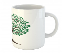 Simplistic Tree Leaves Art Mug