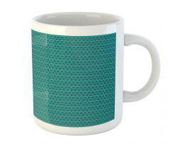 Peacock Feather Abstract Mug