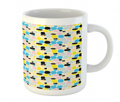 Modern Sketchy Circles Art Mug