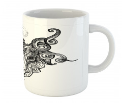 Satanic Goat Head Sketch Mug