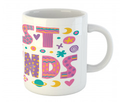 90's Calligraphy Art Mug