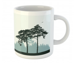 Forest Silhouette Art Mug