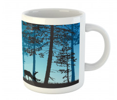 Wild Animal Elk Forest Mug