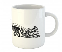 Reindeer Spruce Forest Mug