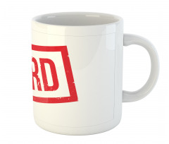 Nerd Wording Grunge Style Mug