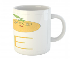 Nerdy Orange in Eyeglasses Mug