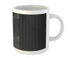 Simple Greyscale Argyle Mug