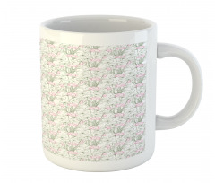 Outline Lotus Flowers Mug