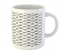 Philodendron Leafy Motif Mug