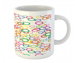 Colored Geometric Circle Mug