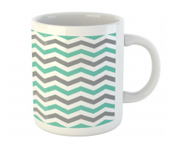 Geometric Wavy Zigzag Mug