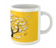 Doodle Birds Branches Mug