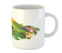 Parrot Botanical Branch Mug