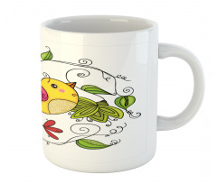 Love Avian Floral Art Mug