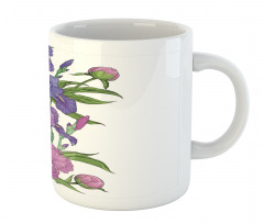 Naive Purple Flower Bouquet Mug