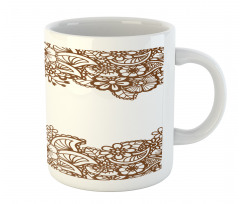 Horizontal Flowers Mug