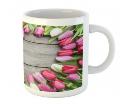 Frame of Fresh Tulips Mug