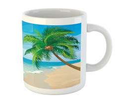 Palm Tree Calm Ocean Mug