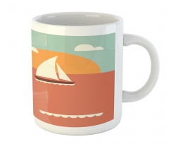 Sailboat Dawning Sun Mug