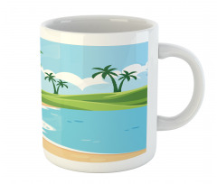 Coast with Grass Palm Mug